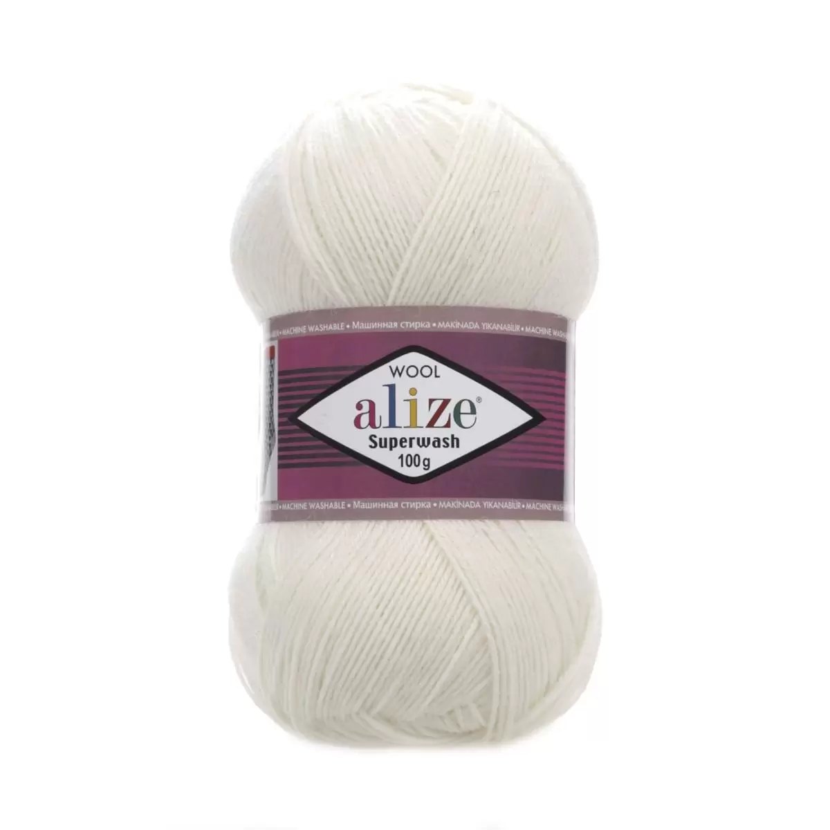 Носочная пряжа Alize Superwash Comfort Socks 01 Кремовый