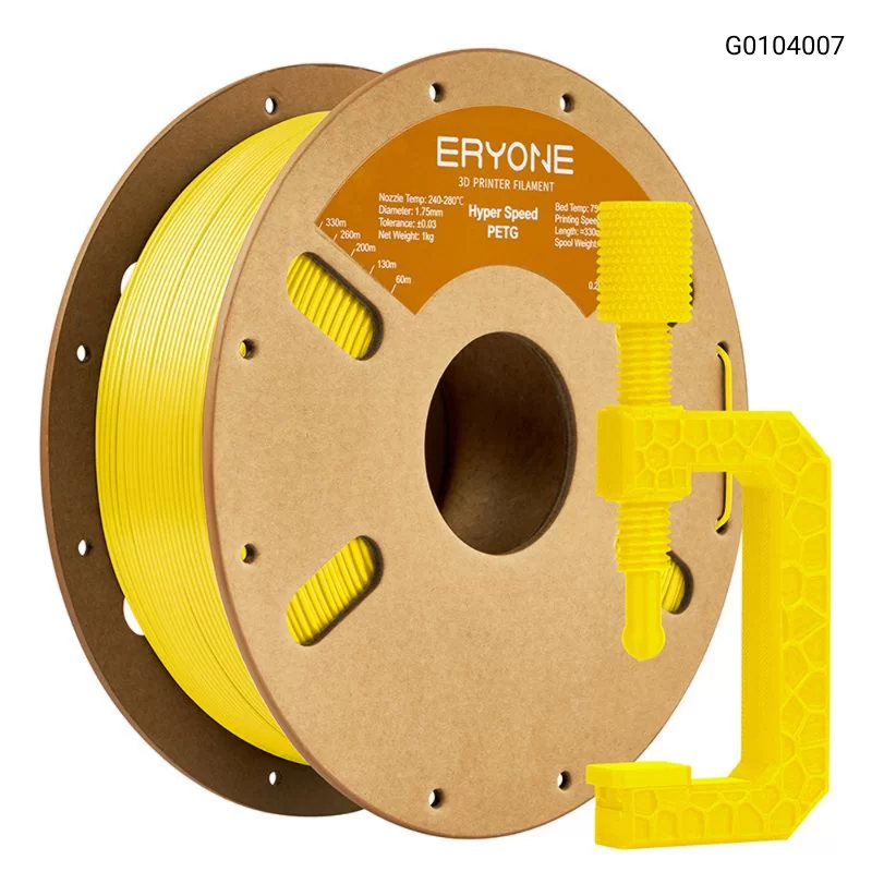 Пластик для 3D принтера Eryone High Speed PETG 1.75mm, 1KG/roll, Цвет Yellow