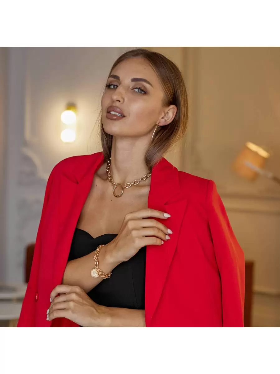 Серьги-кольца под золото, Grande Stella