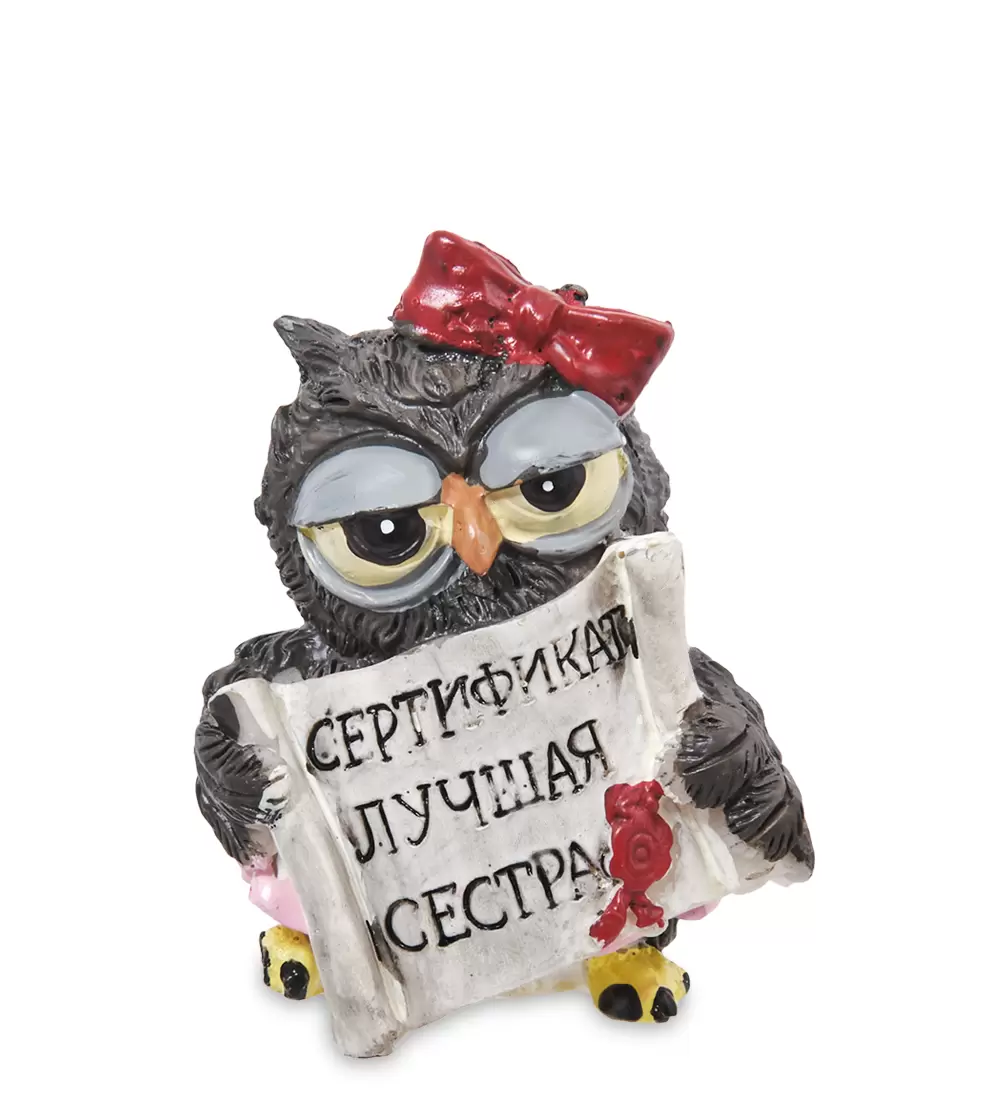 Фигурка ''Сова - лучший сестра'', MN-355/1
