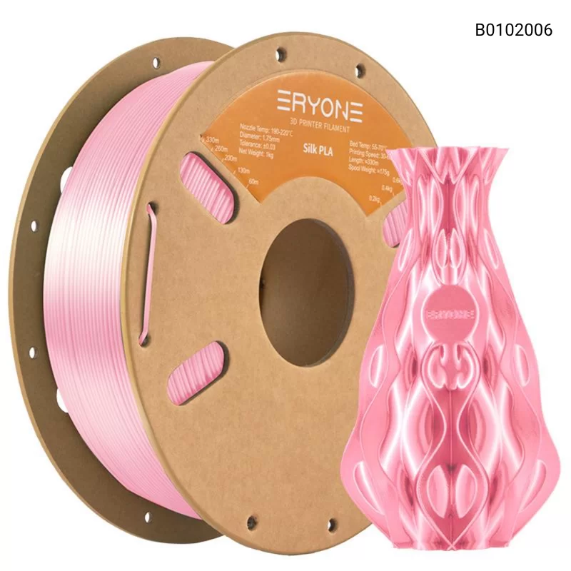 Пластик для 3D принтера Eryone Silk PLA 1.75mm, 1KG/roll, Цвет Pink