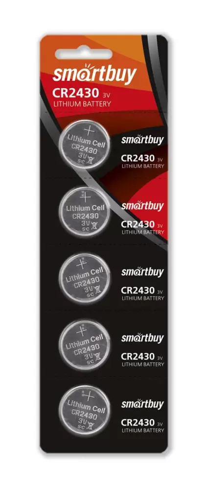 Батарейки SmartBuy CR2430/5BL Lithium