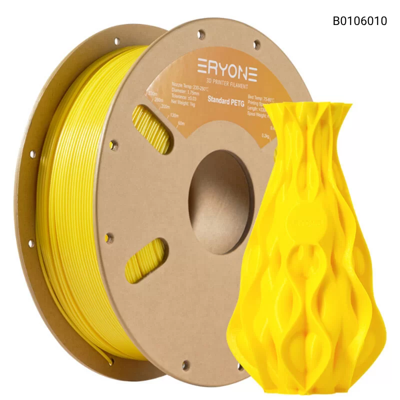 Пластик для 3D принтера Eryone PETG 1.75mm, 1KG/roll, Цвет Yellow