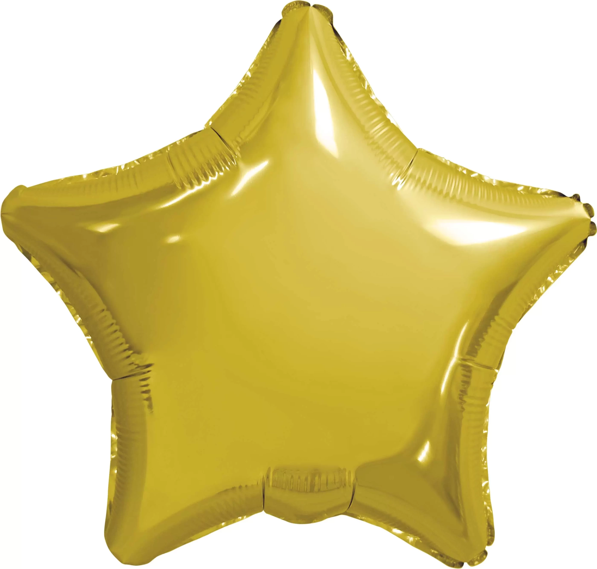 Шар с гелием (19"/48 см) Звезда, Светлое золото