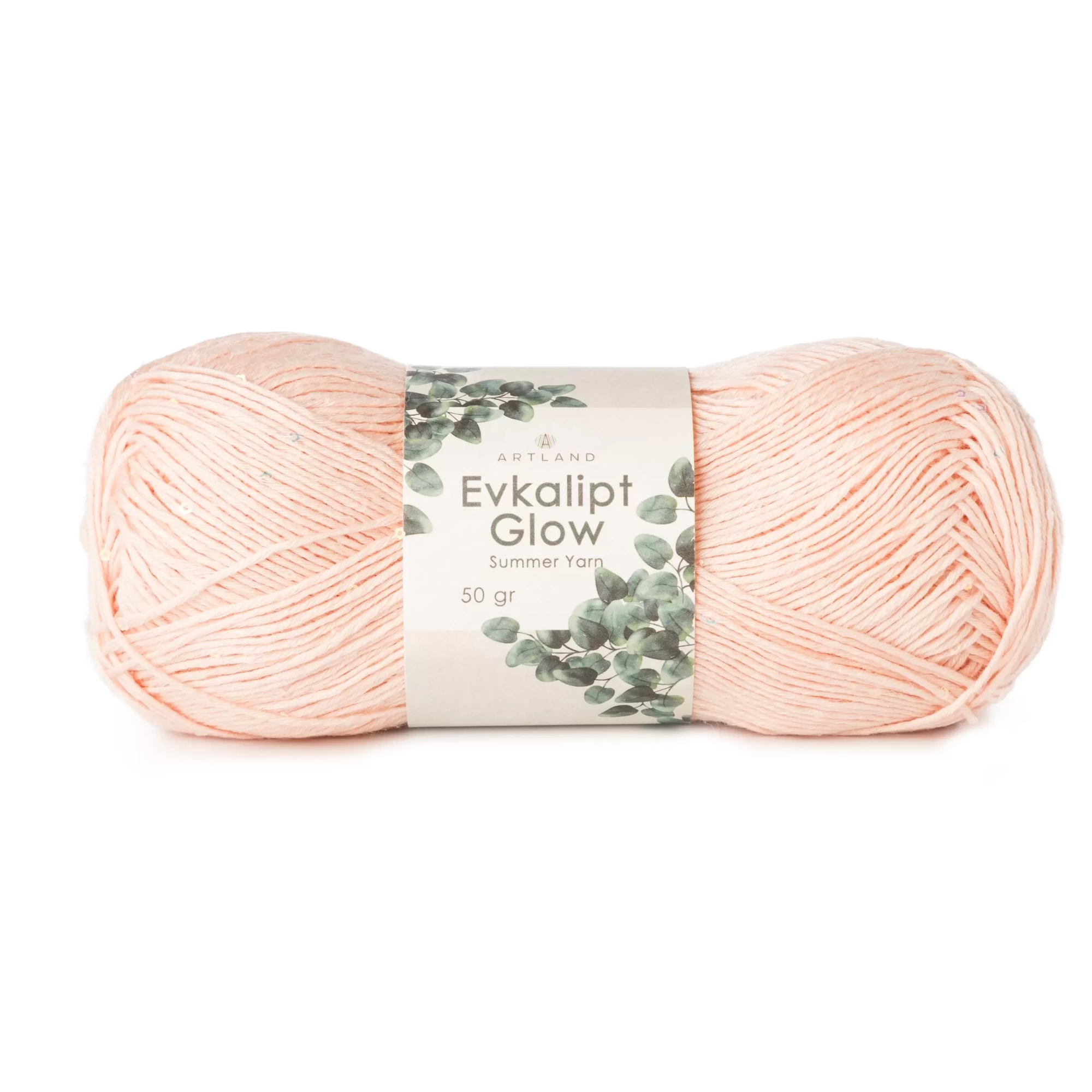 Пряжа Evkalipt Glow 50 г/175 м  07 Персик